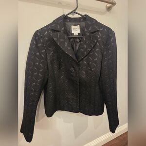 Chetta B Textured Black Blazer
